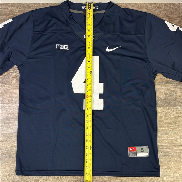 🏈 Nike Penn State Nittany Lions #4 HARRIS Football Jersey – Navy – Size Small - Picture 7 of 7